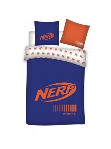 Mėlynos spalvos patalynės komplektas Nerf 2688DZ10