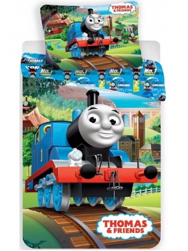 Medvilninis patalynės komplektas Thomas and Friends 3036D310 Medvilninis patalynės komplektas Thomas and Friends 3036D310