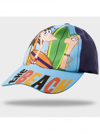 Mėlyna kepurė Phineas & Ferb 1090D200 Mėlyna kepurė Phineas & Ferb 1090D200