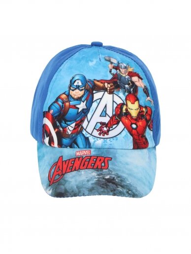 Mėlyna kepurė su snapeliu Avengers 2068D94 Mėlyna kepurė su snapeliu Avengers 2068D94