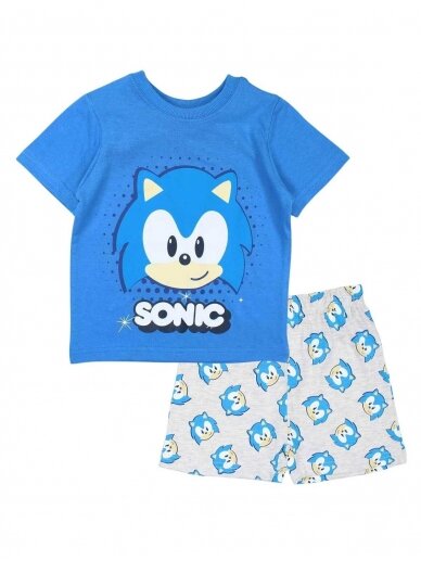 Mėlyna pilka pižama Sonic 2299D37 Mėlyna pilka pižama Sonic 2299D37