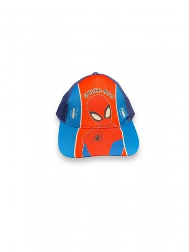Mėlyna vaikiška kepurė Spiderman 2428D8 Mėlyna vaikiška kepurė Spiderman 2428D8