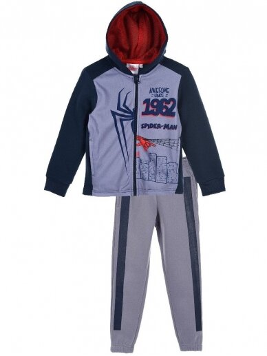 Mėlynas pilkas sportinis kostiumas SPIDER-MAN 1061D210 Mėlynas pilkas sportinis kostiumas SPIDER-MAN 1061D210