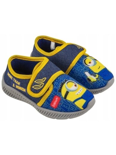 Mėlyni kambariniai batukai Minions 2