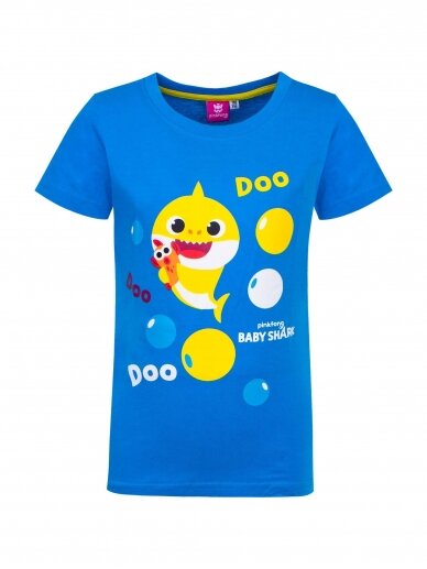 Mėlyni marškinėliai Baby Shark 2351D73 Mėlyni marškinėliai Baby Shark 2351D73