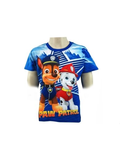 Mėlyni „Paw Patrol“ marškinėliai Mėlyni „Paw Patrol“ marškinėliai