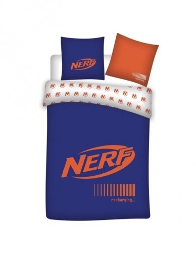 Mėlynos spalvos patalynės komplektas Nerf 2688DZ10 Mėlynos spalvos patalynės komplektas Nerf 2688DZ10