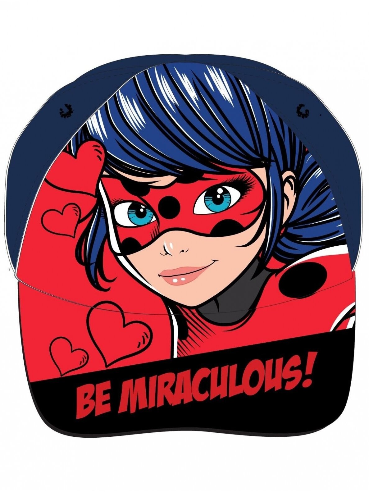 Miraculous Ladybug kepurė su snapeliu 1213D053 Miraculous Ladybug kepurė su snapeliu 1213D053