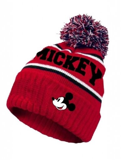 Mickey Mouse kepurė su bumbulu 1352D64 Mickey Mouse kepurė su bumbulu 1352D64