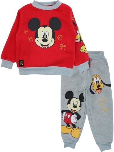 Mickey Mouse raudonas vaikiškas sportinis kostiumas Mickey Mouse raudonas vaikiškas sportinis kostiumas