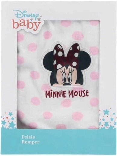 Minnie Mouse rožinis šliaužtinukas kūdikiui 1