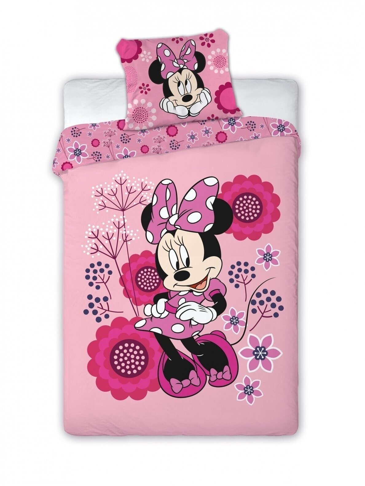 Patalynės komplektas Minnie Mouse Flowers 3222D263 Patalynės komplektas Minnie Mouse Flowers 3222D263