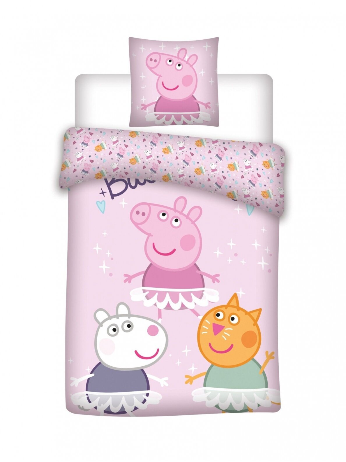 Patalynės komplektas Peppa Pig Pink 3302D65 Patalynės komplektas Peppa Pig Pink 3302D65