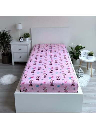Paklodė su guma Minnie Flowers 3421D250