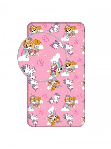 Paklodė su guma Paw Patrol Unicorn Dreams 3668D282/DPA
