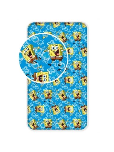 Paklodė su guma SpongeBob Blue 3718D103
