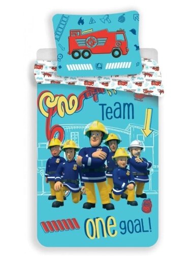 Patalynės komplektas Fireman Sam Team 4774D34