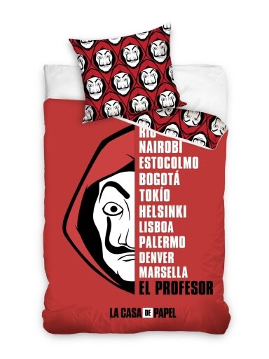 Patalynės komplektas La Casa de Papel El Profesor 3648D356