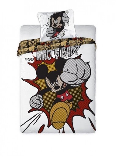 Patalynės komplektas Mickey Mouse "Who's bad? 3165D38