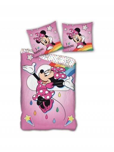 Patalynės komplektas Minnie Mouse Rainbows 3394DZP5