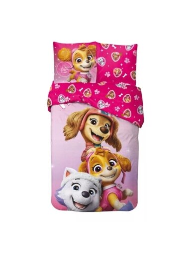 Patalynės komplektas Paw Patrol Pink Squad 4359D336-1