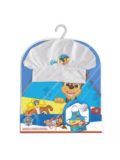 Paw Patrol mėlyna virtuvės šefo prijuostė su kepure 1448D095