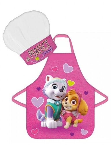 Paw Patrol Perfect Team virtuvės šefo prijuostė ir kepurė 2731D247
