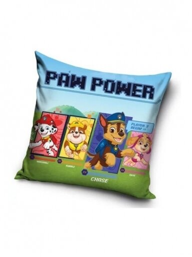 Paw Patrol Power pagalvės užvalkalas 40x40cm 2756D11 Paw Patrol Power pagalvės užvalkalas 40x40cm 2756D11