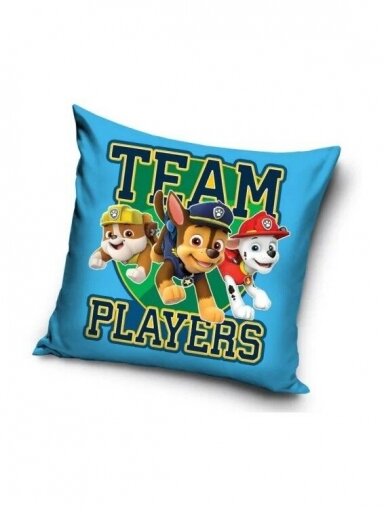 Paw Patrol Team pagalvės užvalkalas 40x40cm 2757D11 Paw Patrol Team pagalvės užvalkalas 40x40cm 2757D11