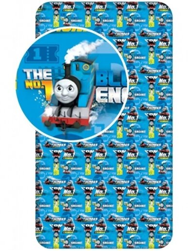 Paklodė su guma Thomas and Friends Blue Engine 3037DZP1 Paklodė su guma Thomas and Friends Blue Engine 3037DZP1
