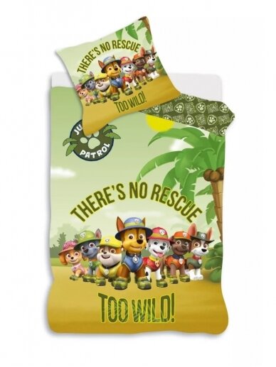 Patalynės komplektas Paw Patrol Wild 3323D02 Patalynės komplektas Paw Patrol Wild 3323D02
