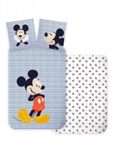 Patalynės komplektas Disney Mickey Strip 3610D259 Patalynės komplektas Disney Mickey Strip 3610D259
