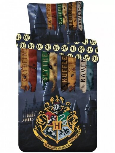 Patalynės komplektas Harry Potter Houses 3494D37 Patalynės komplektas Harry Potter Houses 3494D37