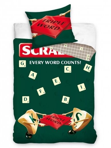 Patalynės komplektas Scrabble Triple Word 3499D61 Patalynės komplektas Scrabble Triple Word 3499D61
