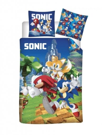 Patalynės komplektas Sonic the Hedgehog 100×135 3140D287 Patalynės komplektas Sonic the Hedgehog 100×135 3140D287