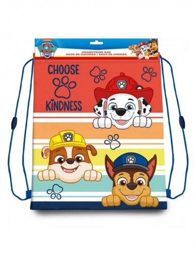 Paw Patrol maišelis sportinei aprangai 1528D062 Paw Patrol maišelis sportinei aprangai 1528D062