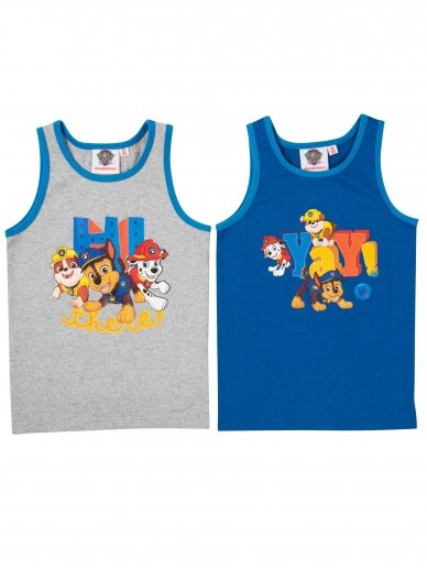 Paw Patrol marškinėliai berniukui, 2 vnt 2118D138 Paw Patrol marškinėliai berniukui, 2 vnt 2118D138