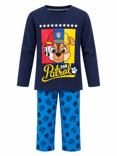 „Paw Patrol“ mėlyna medvilninė pižama „Paw Patrol“ mėlyna medvilninė pižama