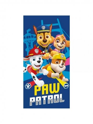 Paw Patrol mėlynas rankšluostis 1995D54
