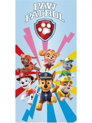 Paw Patrol paplūdimio rankšluostis – Colors 2460D221 Paw Patrol paplūdimio rankšluostis – Colors 2460D221