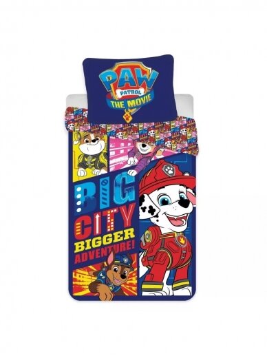 Paw Patrol patalynės komplektas berniukui 1444DZP5 Paw Patrol patalynės komplektas berniukui 1444DZP5