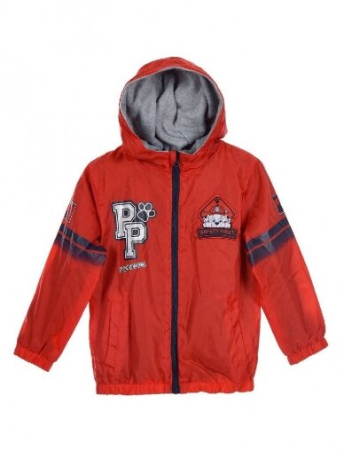 Paw Patrol raudona striukė su pamušalu 1004D187 Paw Patrol raudona striukė su pamušalu 1004D187