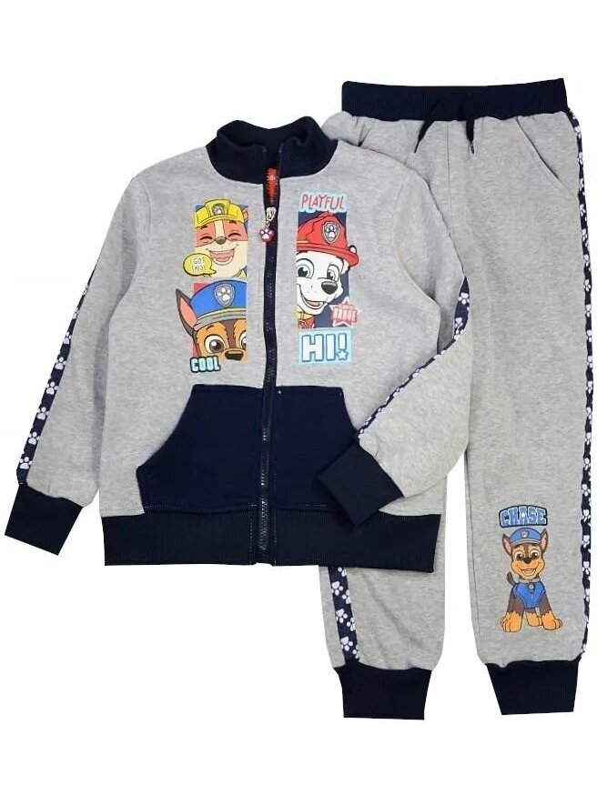 Paw Patrol pilkas vaikiškas sportinis kostiumas