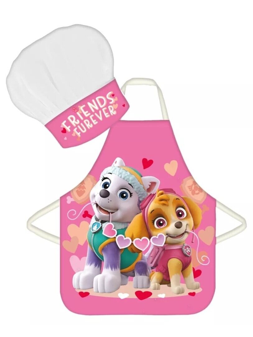 Paw Patrol Friends Furever virtuvės šefo prijuostė ir kepurė 3193D40 Paw Patrol Friends Furever virtuvės šefo prijuostė ir kepurė 3193D40