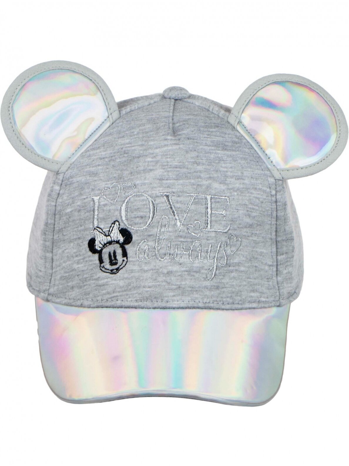 Pilka kepurė su snapeliu Minnie Mouse 3476D10 Pilka kepurė su snapeliu Minnie Mouse 3476D10