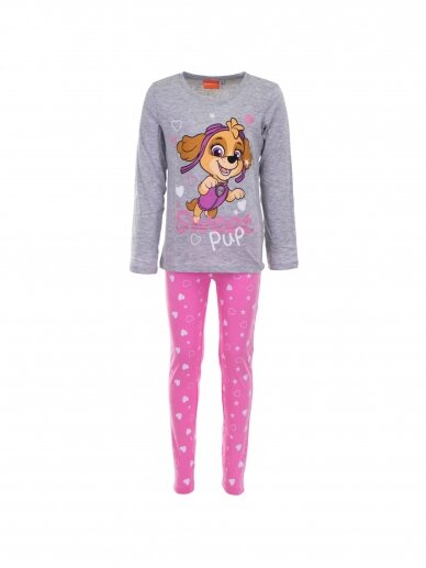 Pilka rožinė pižama Paw Patrol 1598D94 Pilka rožinė pižama Paw Patrol 1598D94