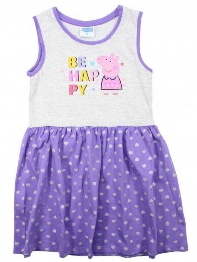 Pilka violetinė suknelė Peppa Pig 1627D197 Pilka violetinė suknelė Peppa Pig 1627D197