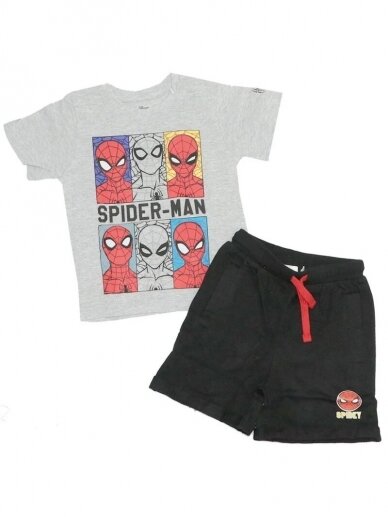 Pilkas juodas kostiumėlis Spiderman 2231D217 Pilkas juodas kostiumėlis Spiderman 2231D217