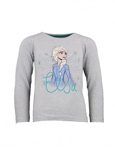 Pilki marškinėliai Frozen Elsa 1894D229
