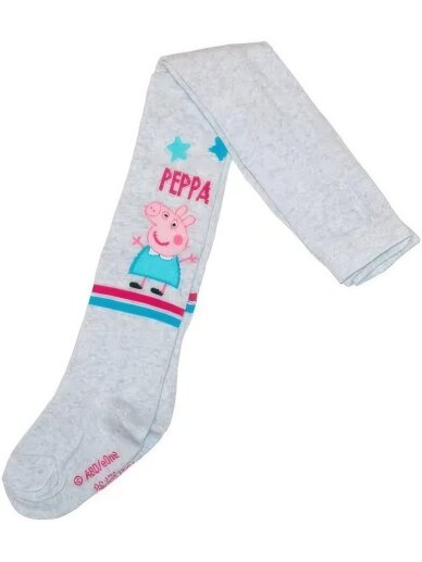 Pilkos spalvos pėdkelnės Peppa Pig Pilkos spalvos pėdkelnės Peppa Pig